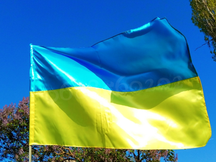 Фото 4. Флаг Украины, Прапор України 140х90 см атлас