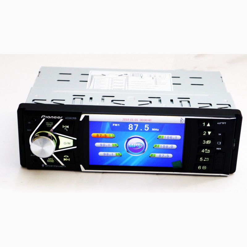 Фото 5. Автомагнитола Pioneer 4038 ISO экран 4, 1#039; #039; DIVX, MP3, USB, SD, Bluetooth