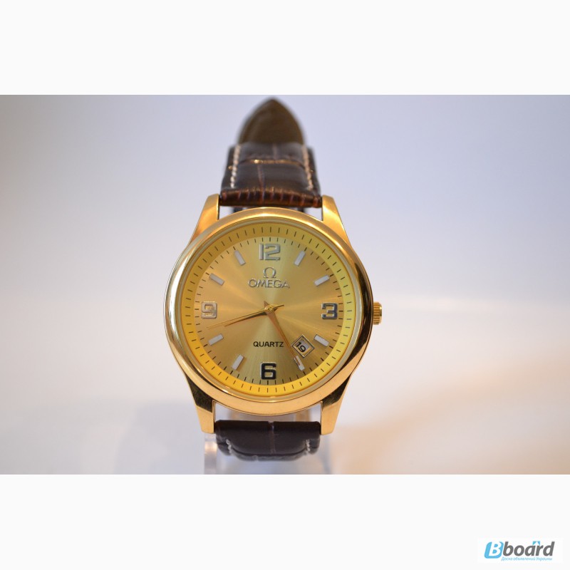Фото 2. Качественные мужские часы Omega Quartz (Gold),гарантия