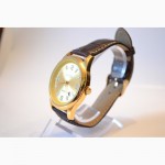 Качественные мужские часы Omega Quartz (Gold),гарантия