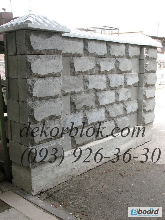 Фото 5. Блоки рельефно колотые для облицовки Николаев