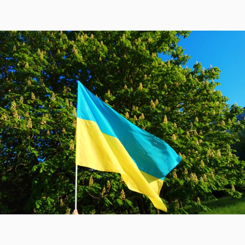 Фото 2. Флаг Украины, Прапор України 220х140 см нейлон