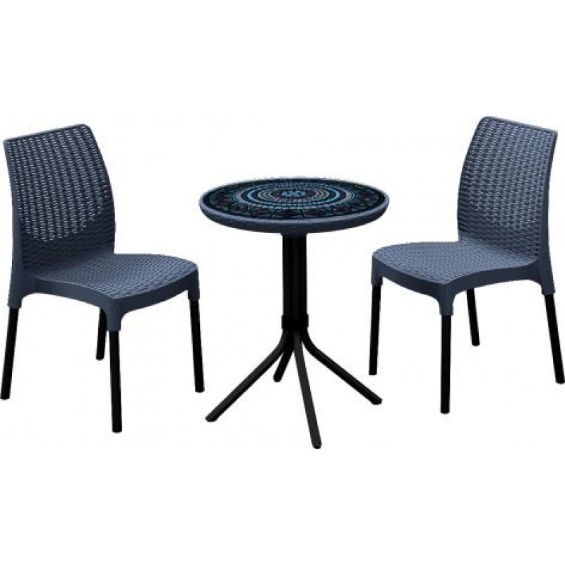 Фото 3. Садовая мебель Keter Chelsea Set With Mosaic Table
