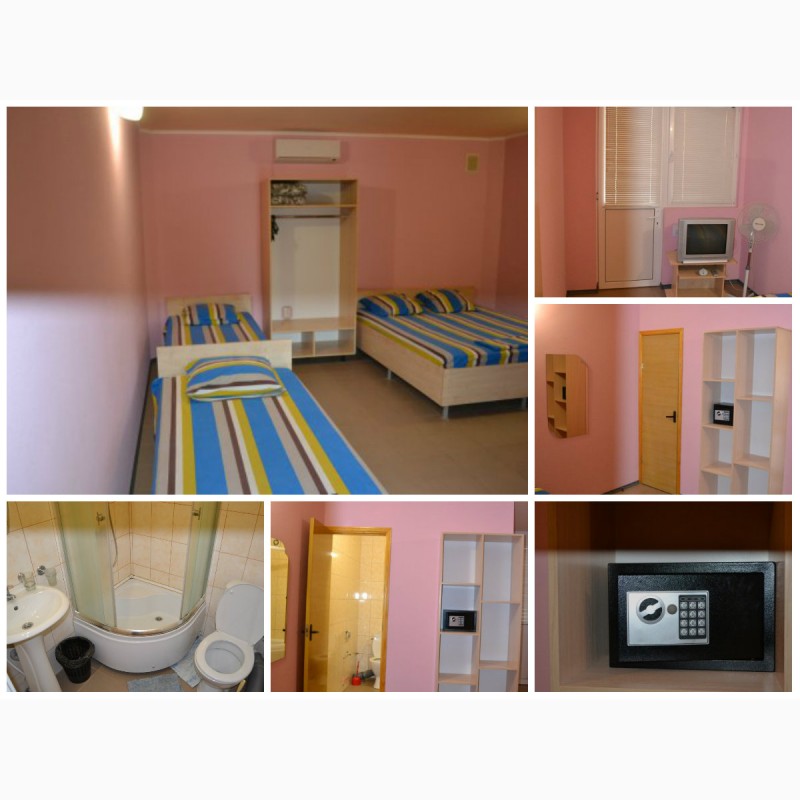 Фото 3. Номера (комната, кухня, сан.узел - в каждом) для отдыха в Крыму