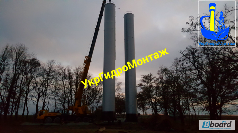 Фото 2. Водонапорные башни. Изготовление и производство, монтаж водонапорных башен в Украине