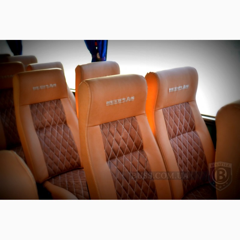 Фото 8. Обшивка перетяжка салона Neoplan Setra, перетяжка сидений автобуса неоплан