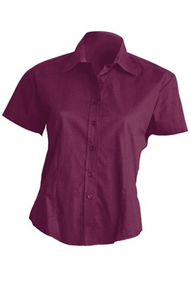 Рубашка женская бордового цвета