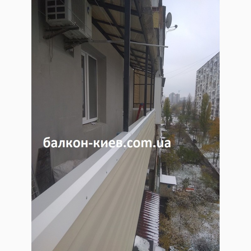 Фото 15. Ремонт открытого балкона в Киеве