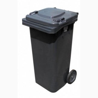 Бак для мусора пластиковый, темно-серый, 120л. 120A-9DG
