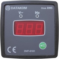 DATAKOM DVF-0101 Вольтметр-частотомер, 1 фаза, 72x72mm