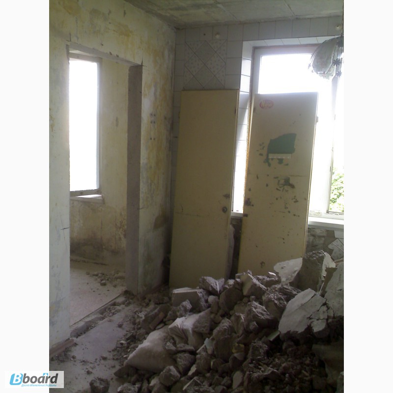 Фото 5. Демонтаж сантехкабин, стен, бетона.Резка проемов, штроб в Харькове