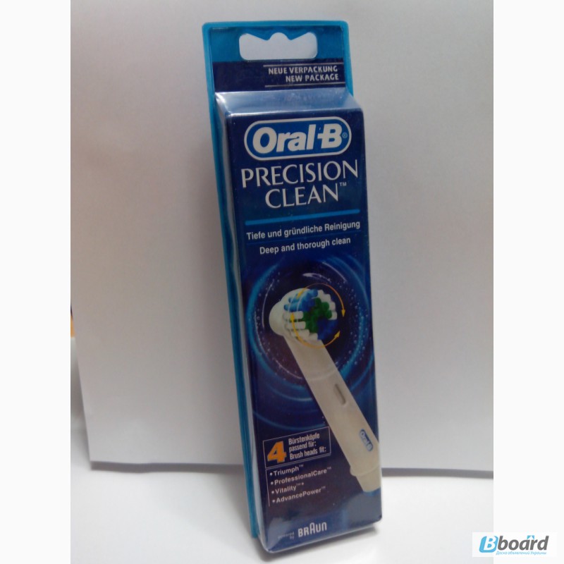 Фото 2. Oral-B Насадка для зубной щетки Braun Oral-B Precision (4шт) EB-17, EB-18, EB-20