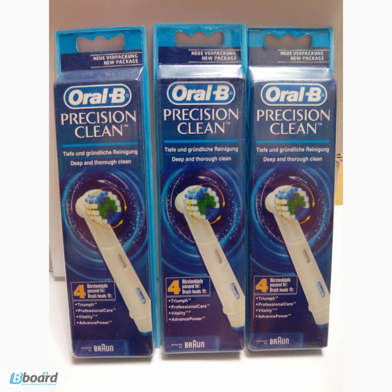 Фото 3. Oral-B Насадка для зубной щетки Braun Oral-B Precision (4шт) EB-17, EB-18, EB-20