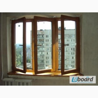 Окно деревянное 3-х створчатое в Хрущевку за 5060 грн