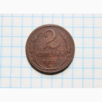 Советские монеты 2 копейки 1924 г. и 5 копеек 1924 г