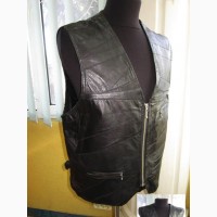 Мужская оригинальная жилетка. 100% кожа. 52р. Германия. Лот 68