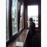 Окна деревянные, остекление балкона, установка окон
