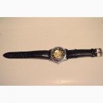 Элитные мужские наручные часы Omega Skeleton (Black Steel),гарантия